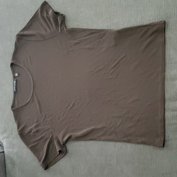 Anne Klein SILK scoop tee PS #991